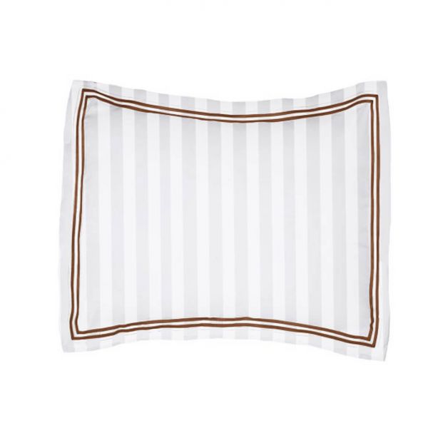 400TC Cotton Double Edge Embroidery Sateen Stripe Duvet Cover Set
