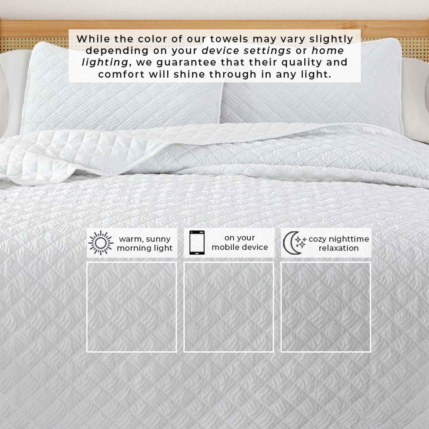 Diamond Embossed Quilt Set - Diamond Microsculpt Collection