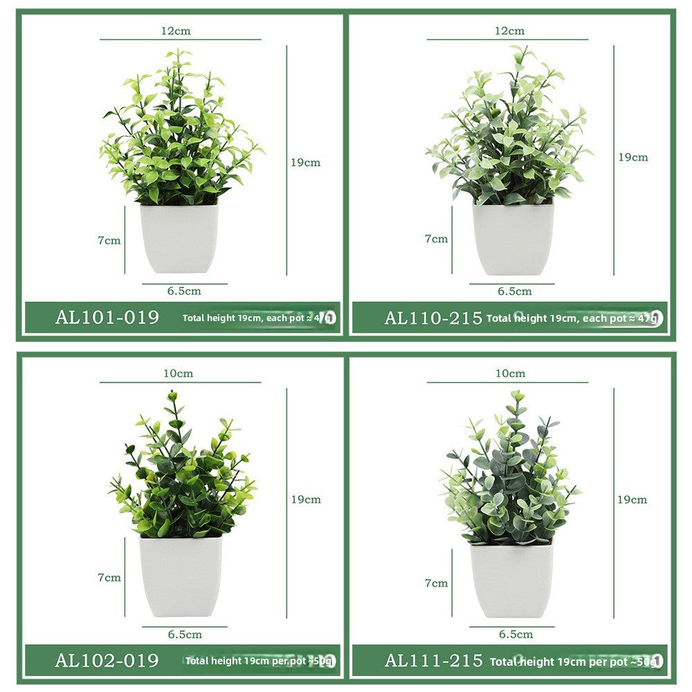 Artificial Eucalyptus Frosted Potted Plant