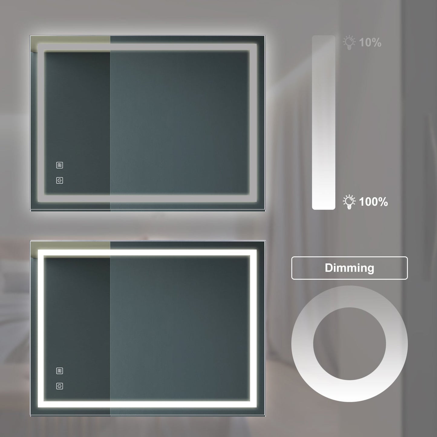 32x24 Inch Bathroom Led Classy Vanity Mirror