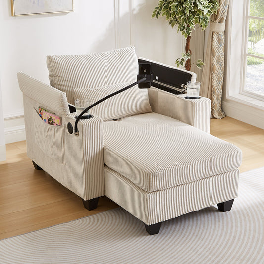 Convertible Chaise Lounge Sofa Bed