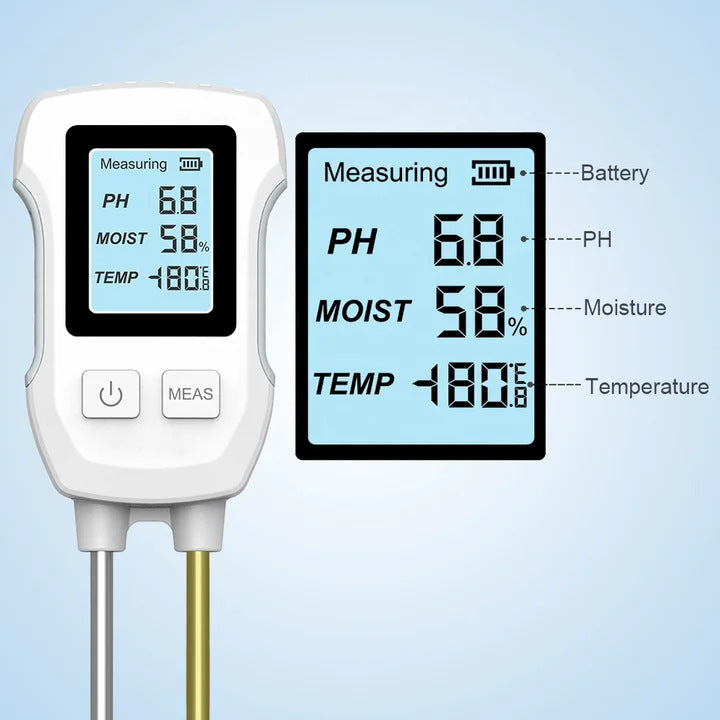 Dual-Probe Soil Tester for Gardening and Plant Cultivation