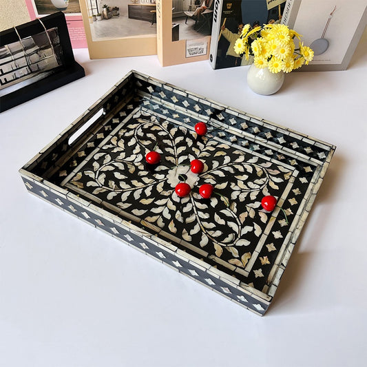 Handmade Mother-of-Pearl Decorative Tray