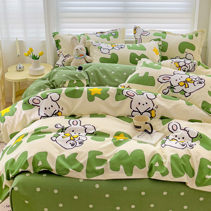 Pure cotton bed set of four pieces