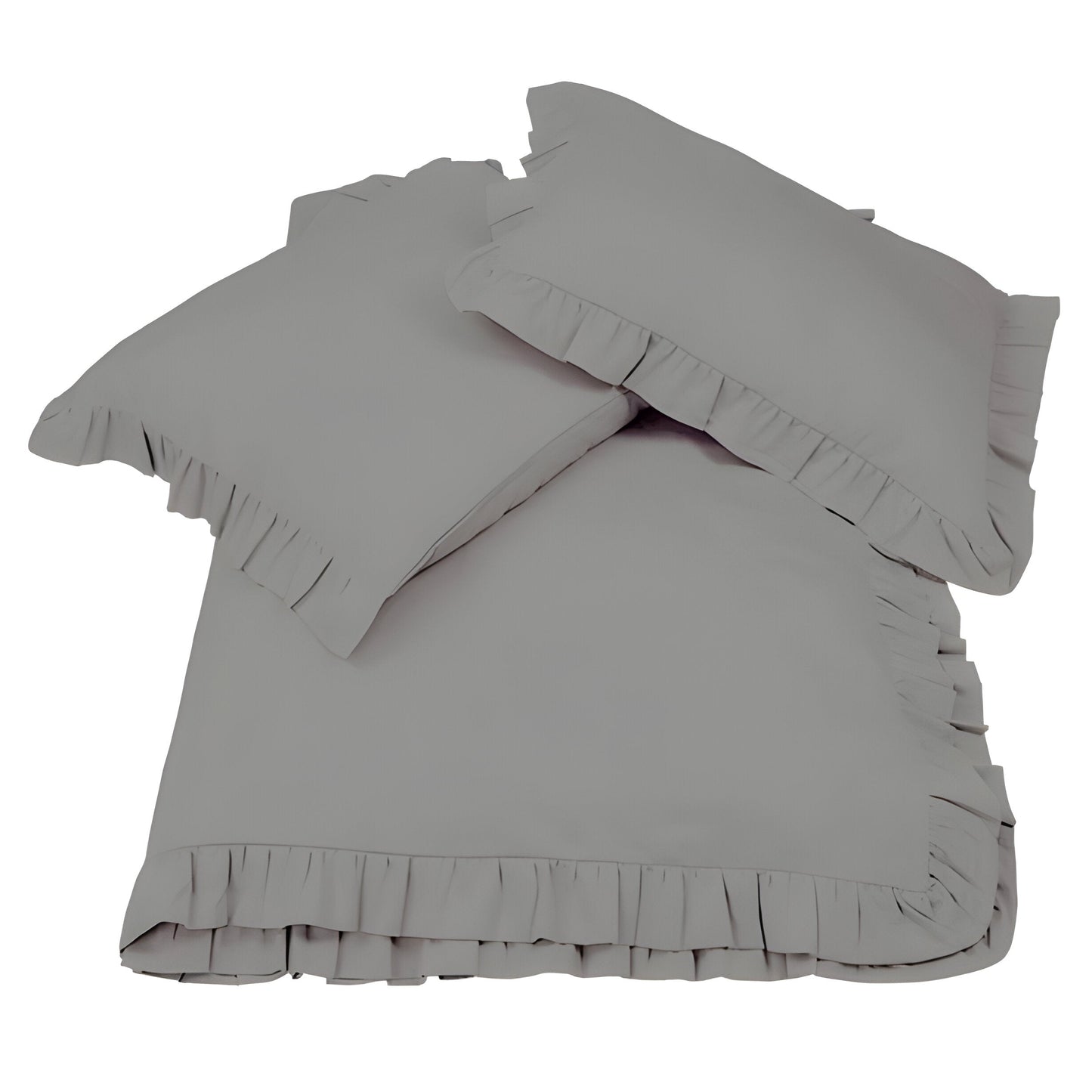 400TC Cotton Sateen Ruffle Duvet Cover Set