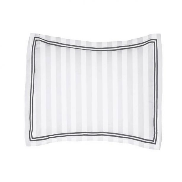 400TC Cotton Double Edge Embroidery Sateen Stripe Duvet Cover Set