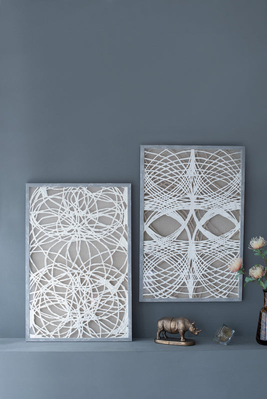 S/2 Leaf Shadow Box Wall Décor