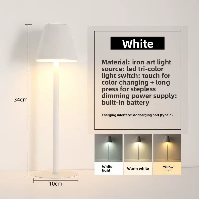 LED Dimmable Table Lamp with USB Charging
