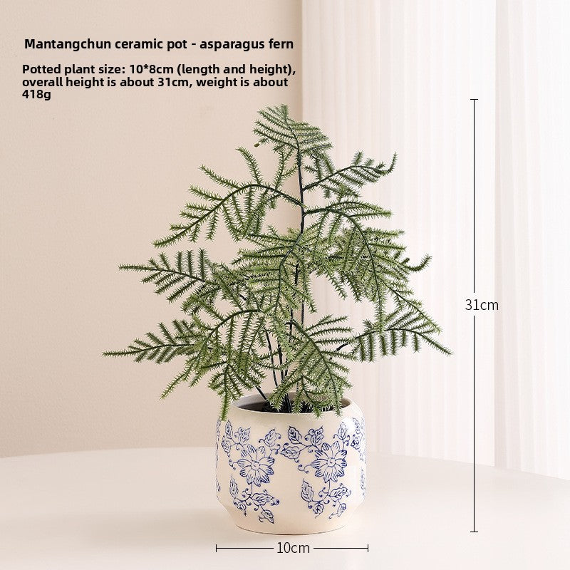 Small pot plant ornaments