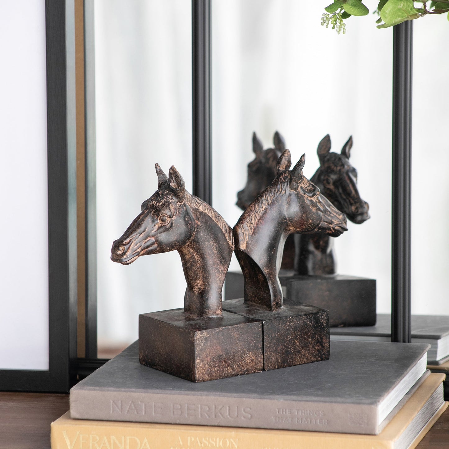 S/2 5.1x4x8" Horse Bookends