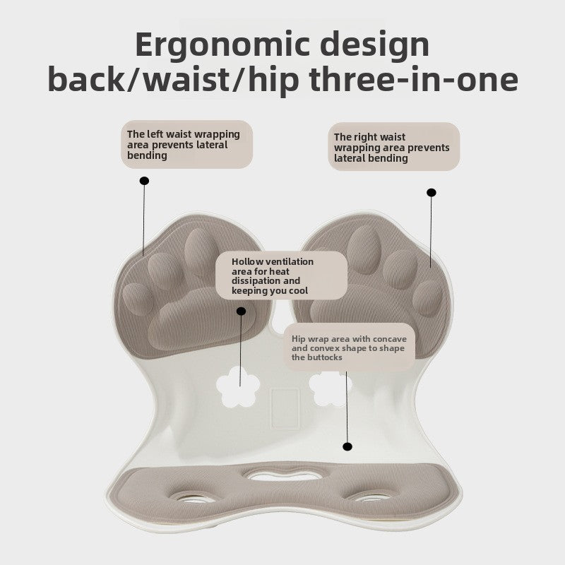 Ergonomic Memory Foam Lumbar Support Cushion