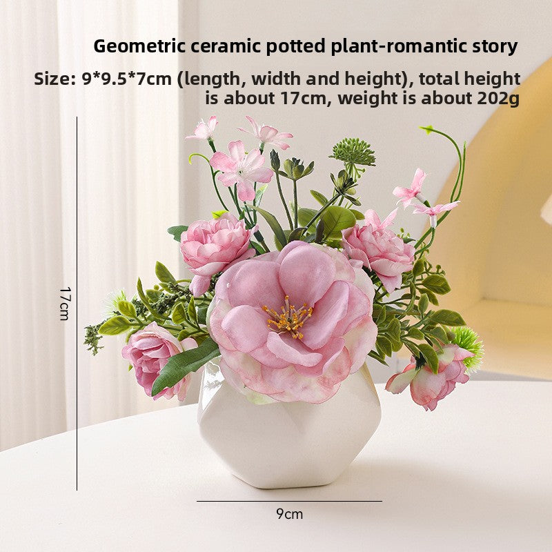 Small pot plant ornaments