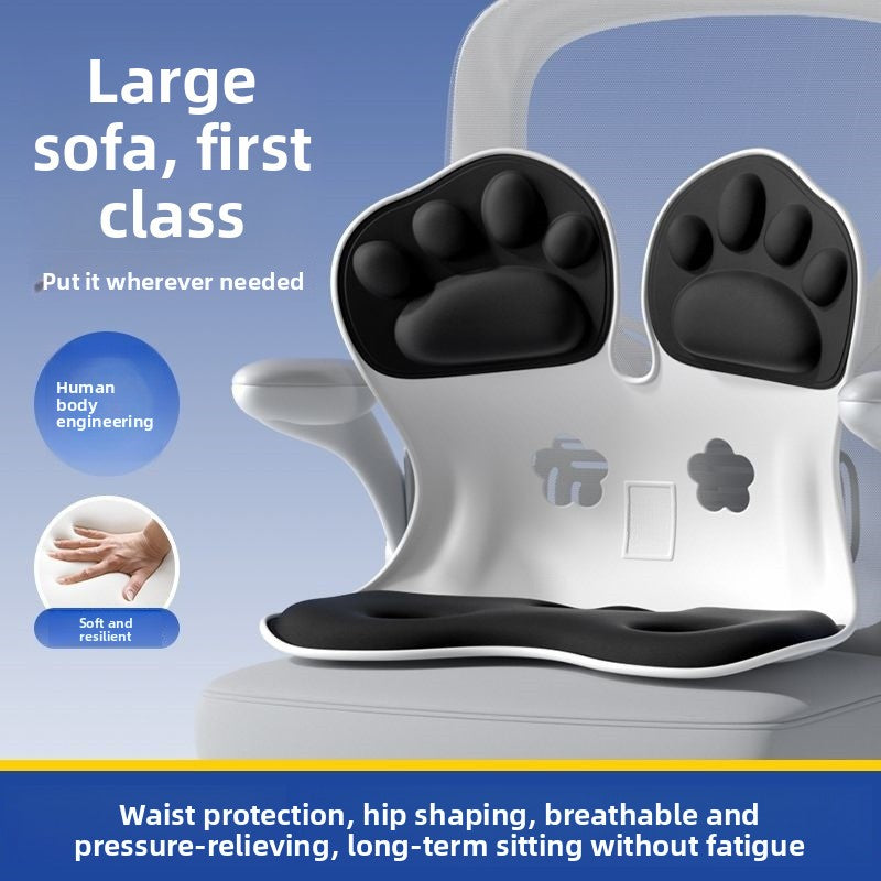 Ergonomic Memory Foam Lumbar Support Cushion