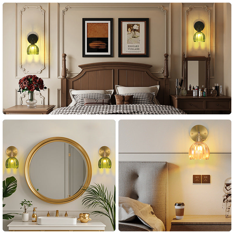 Retro Glass Wall Lamp for Indoor Lighting