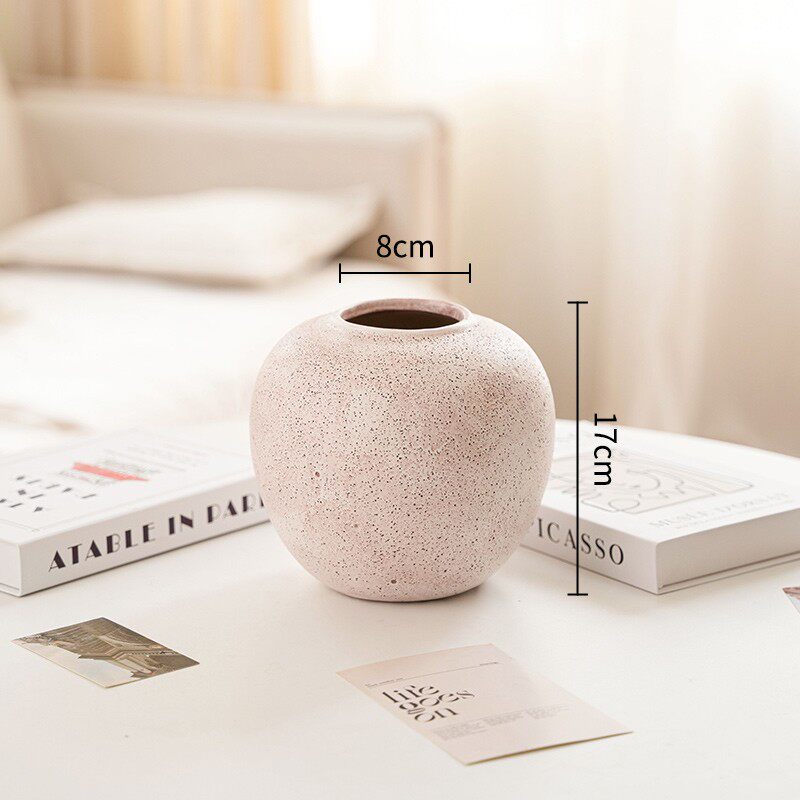 Ceramic Vase with Artificial Sophora Flower