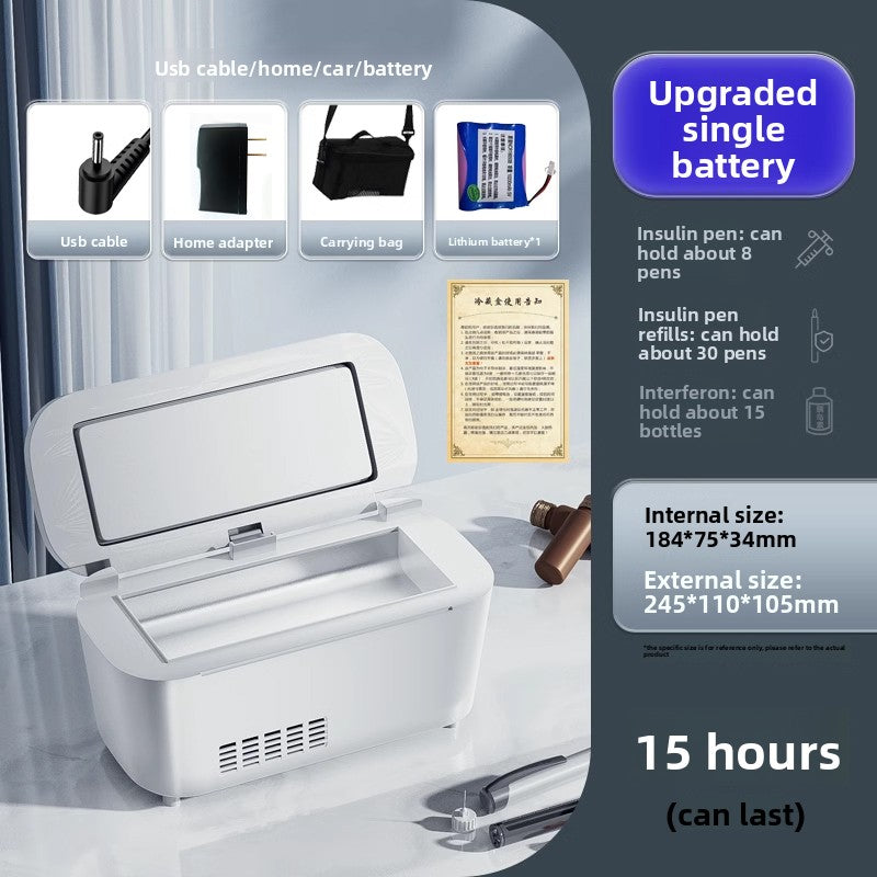 Portable Insulin Refrigeration Cooler Box