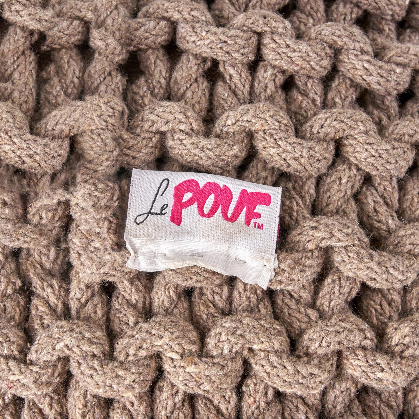 Moro Knitted Cotton 20 x 20 Round Pouf