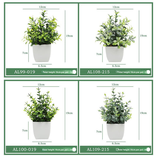 Artificial Eucalyptus Frosted Potted Plant