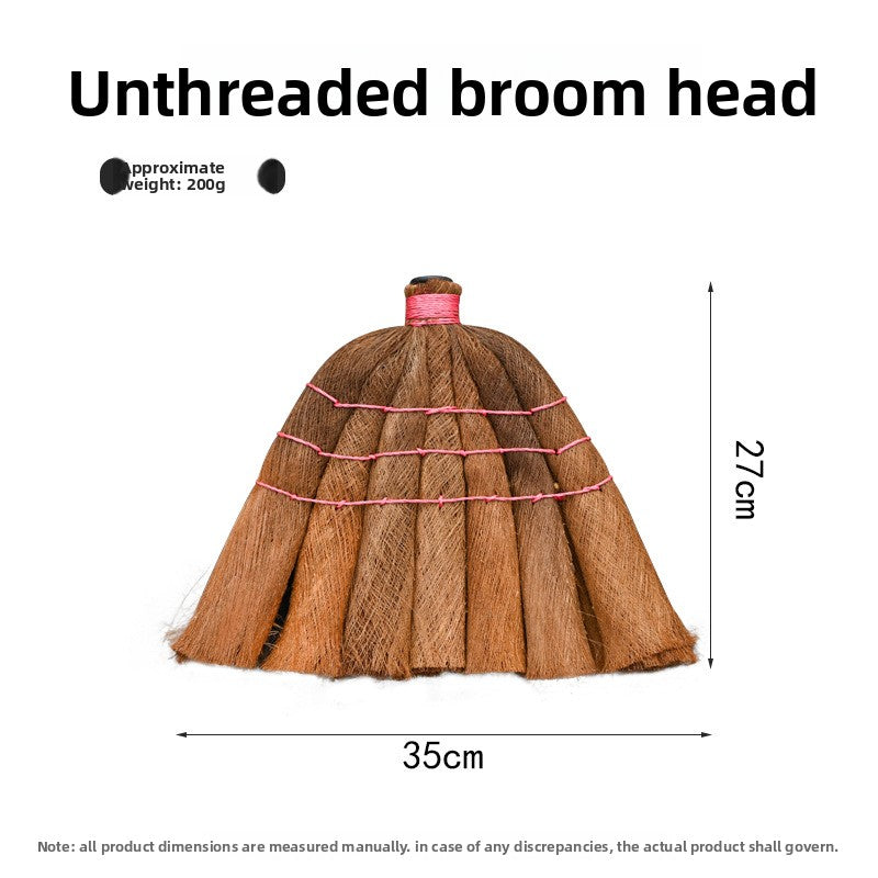 Traditional Palm Broom and Dustpan Cleaning Set