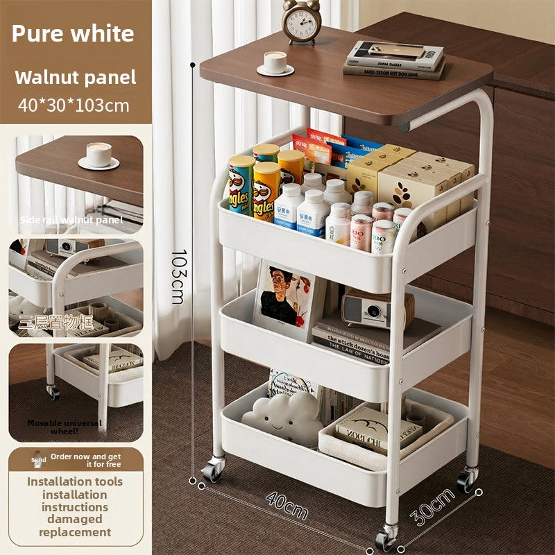 Movable Multi-Tier Storage Cart with Wheels