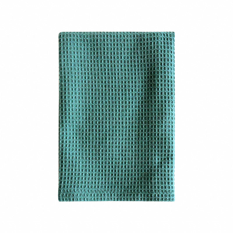 Plain-colored waffle-weave dishcloth