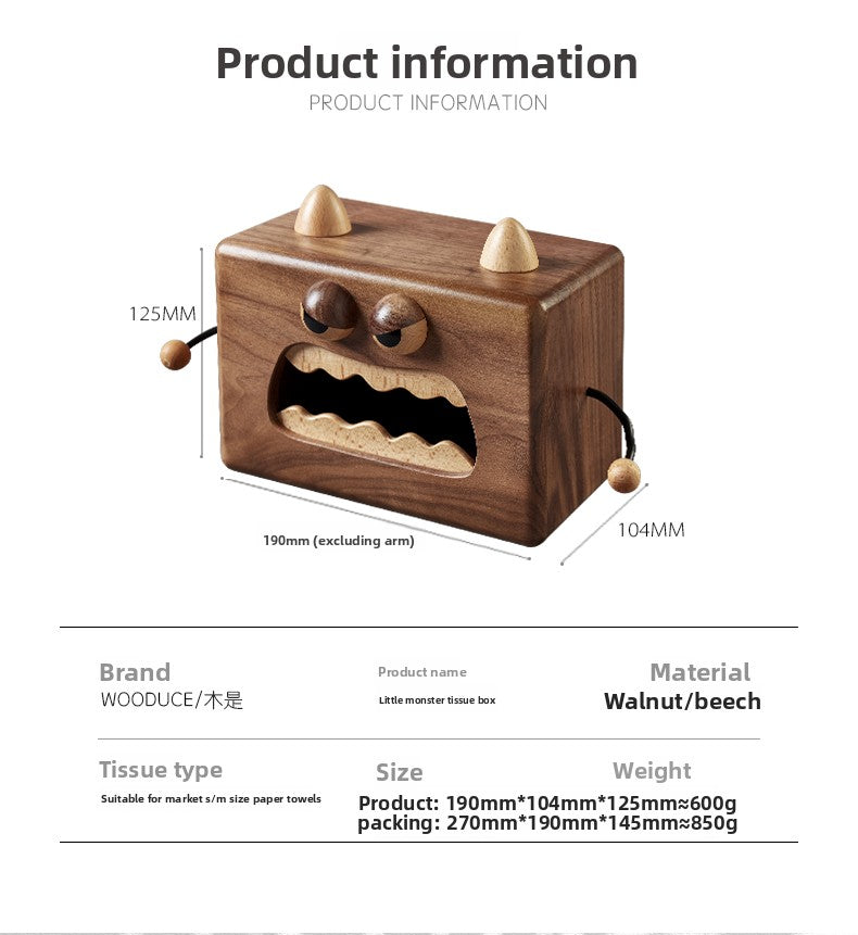 Cartoon Animal Magnetic Tissue Box