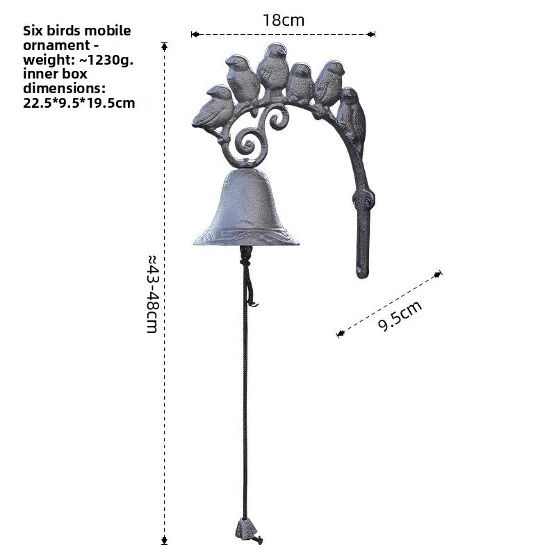 Vintage Cast Iron Garden Bell