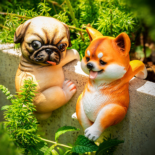 Artificial Puppy Flower Pot Bonsai Decoration