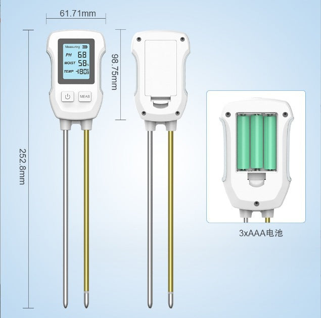 Dual-Probe Soil Tester for Gardening and Plant Cultivation