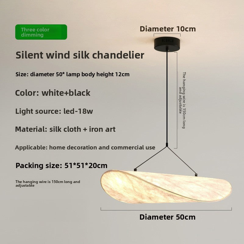 Japanese Style Silk Pendant Light