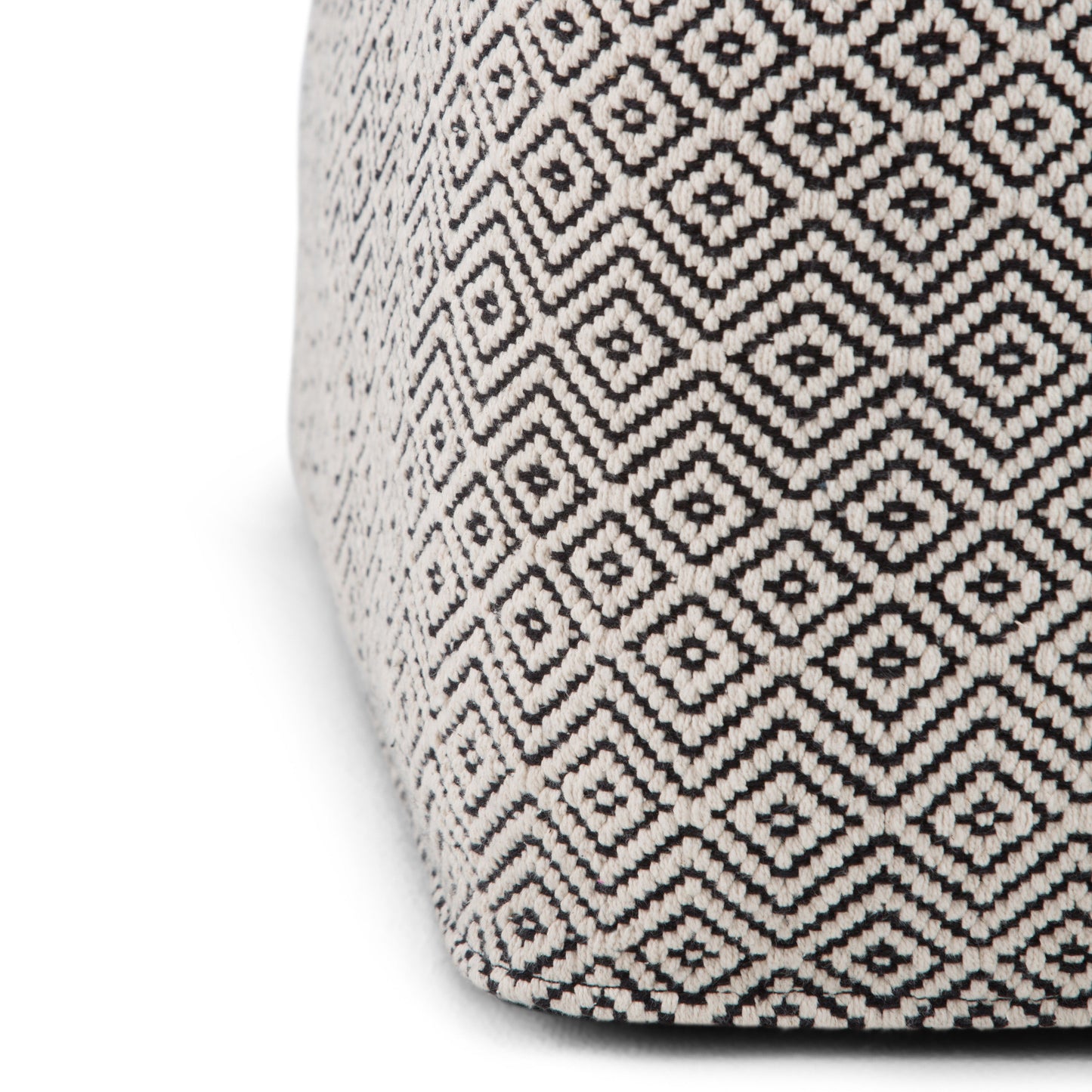 Brynn 18 Inch Wide Square Pouf in Patterned