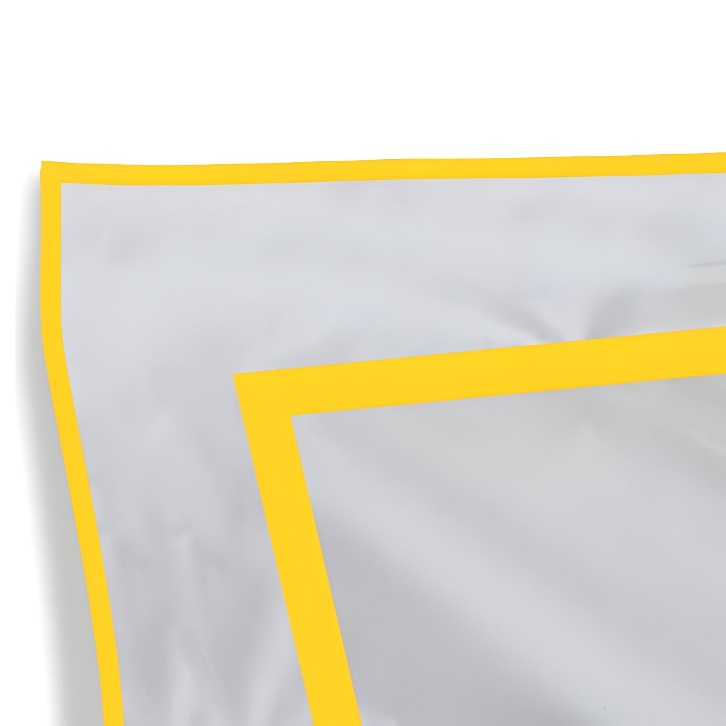 400TC Embroidery & Border Cotton Sateen Solid Duvet Cover Set