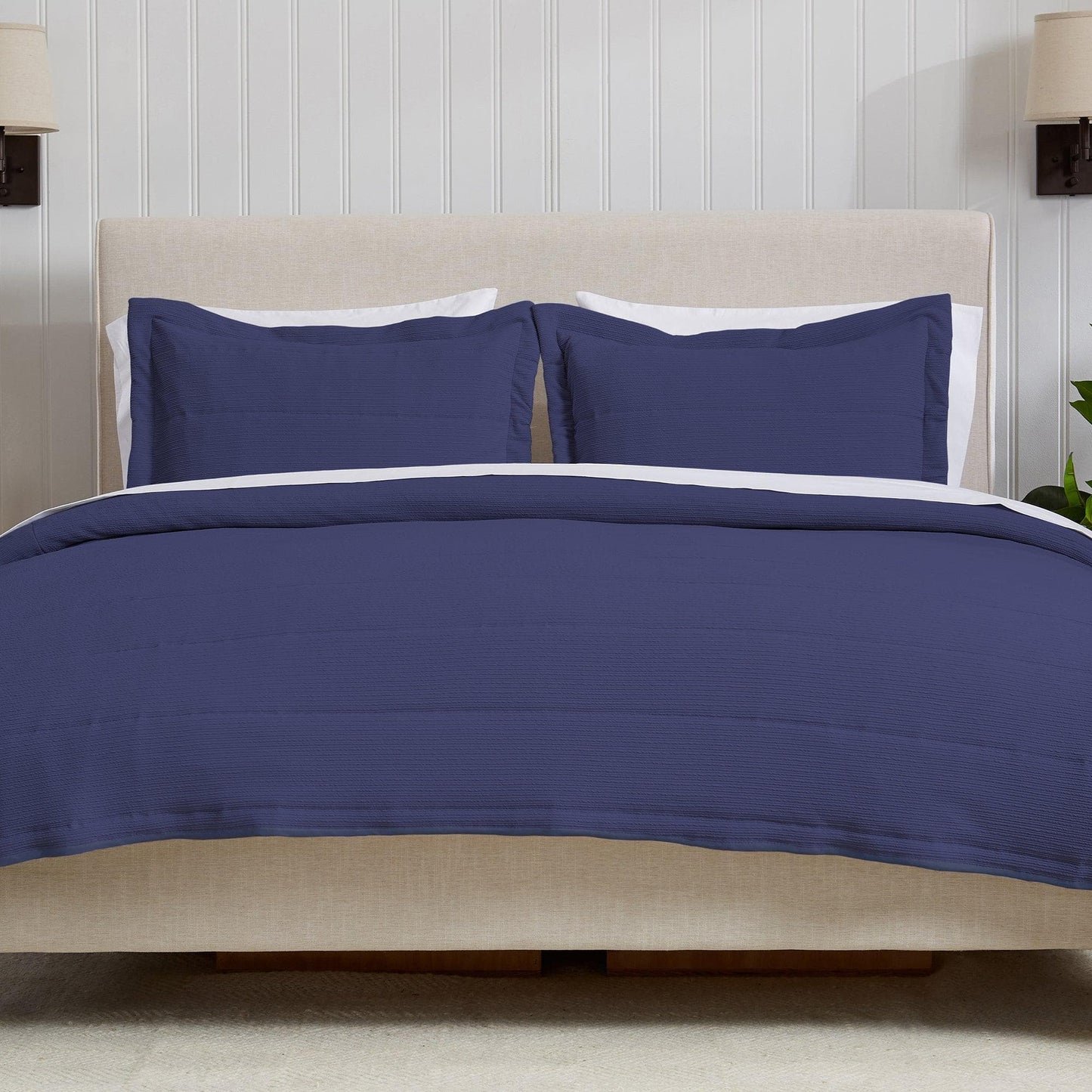 Textured Striped Quilt Set - Ellie Collection