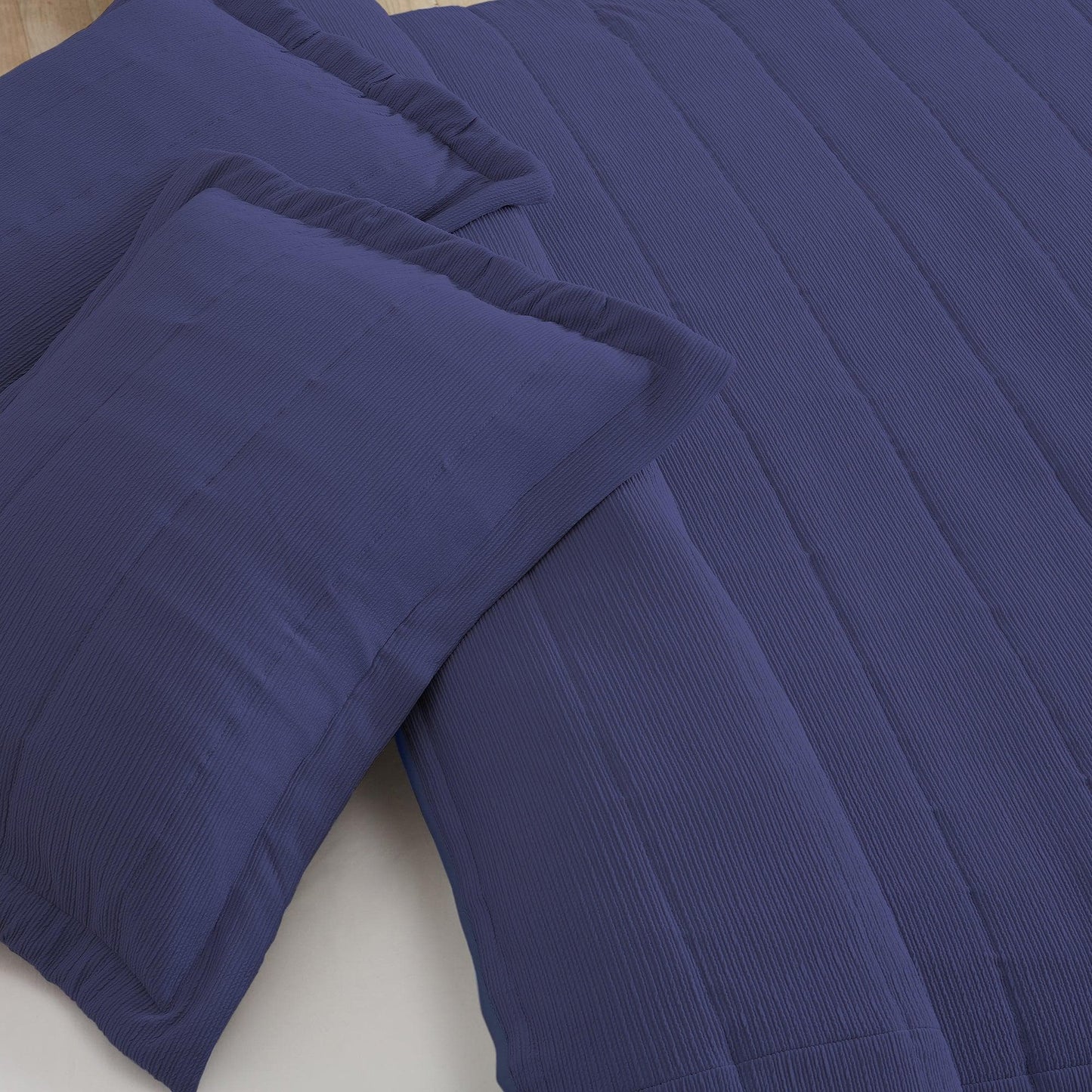 Textured Striped Quilt Set - Ellie Collection