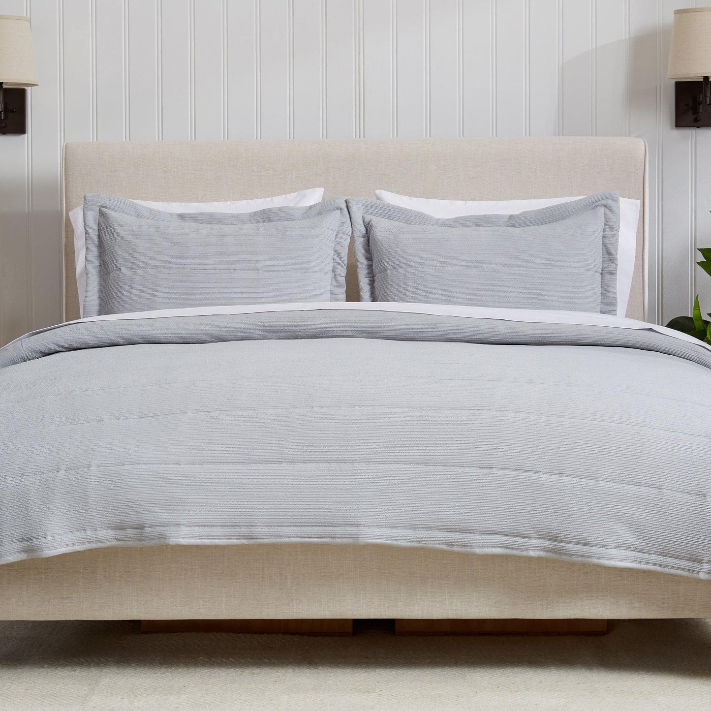 Textured Striped Quilt Set - Ellie Collection