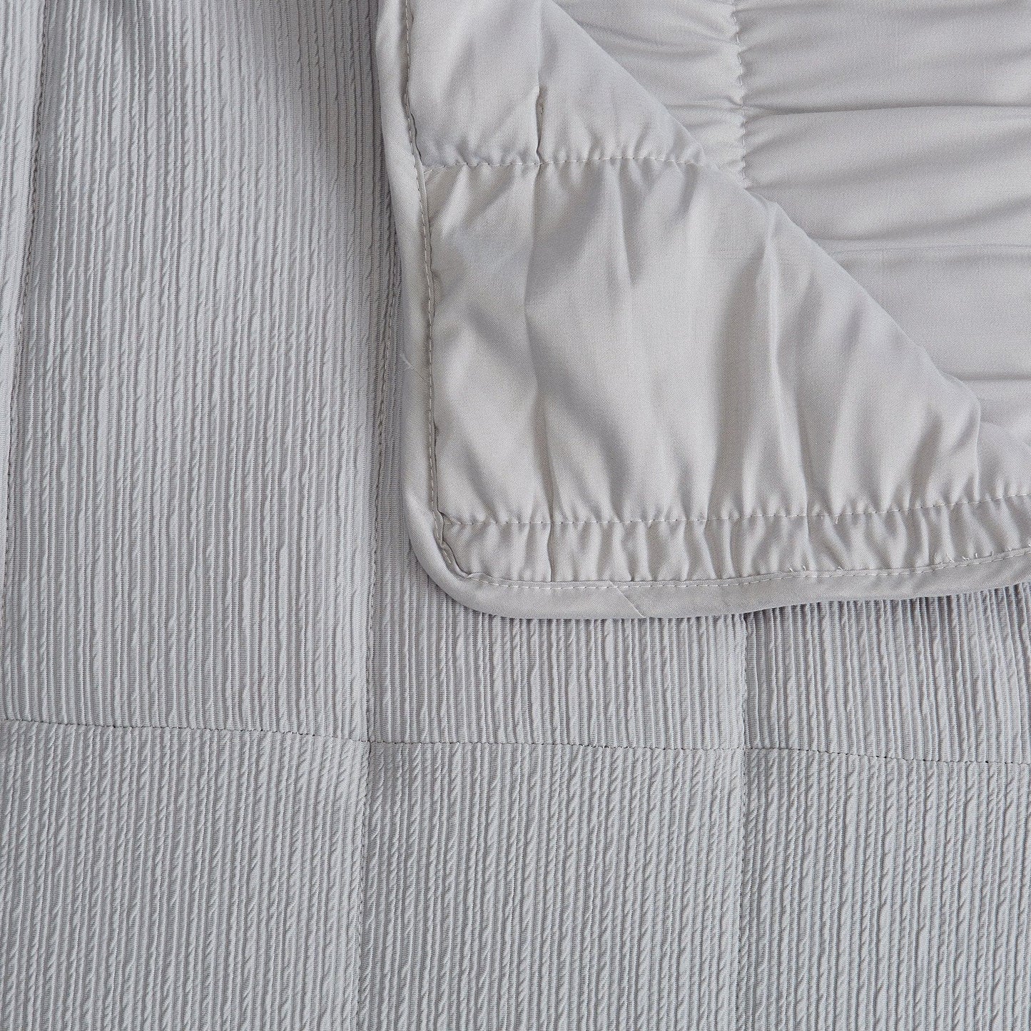Textured Striped Quilt Set - Ellie Collection