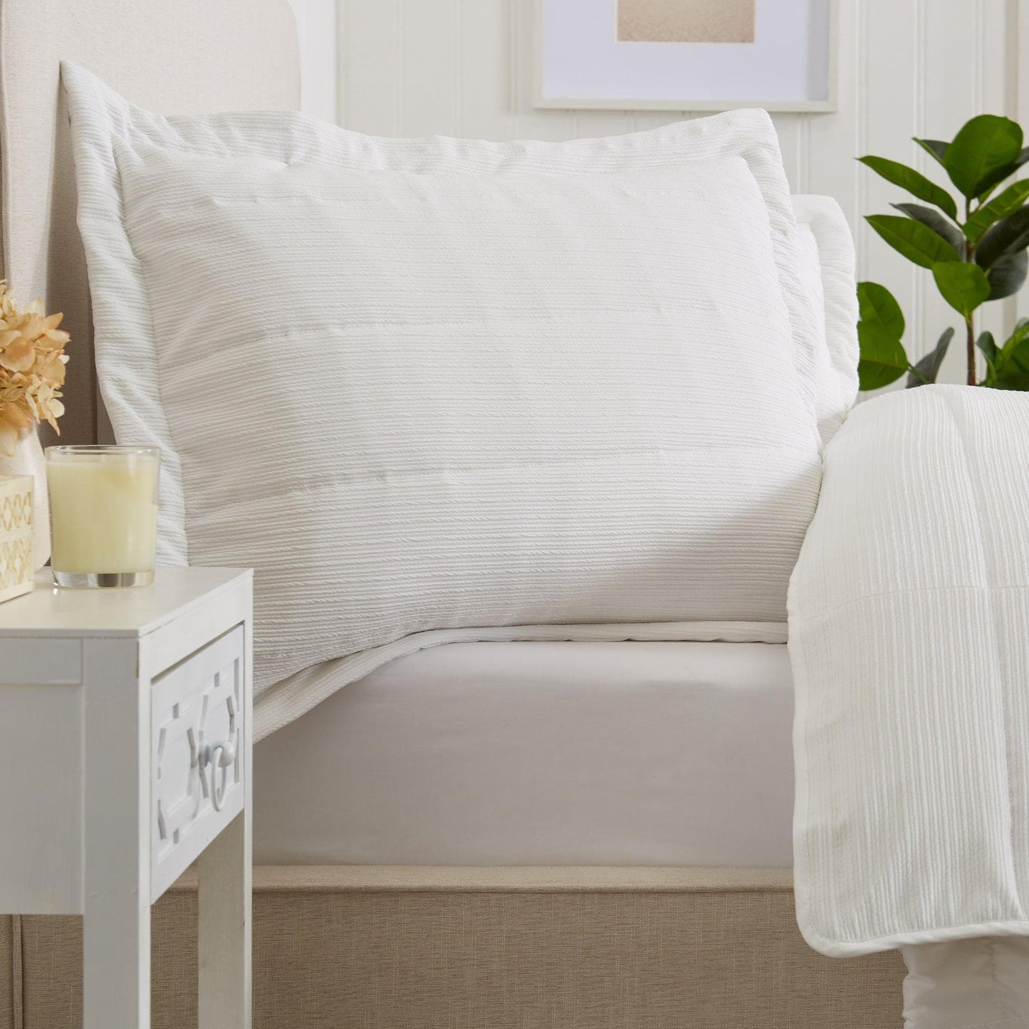 Textured Striped Quilt Set - Ellie Collection