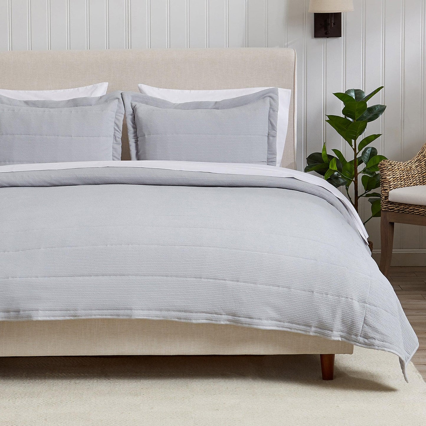 Textured Striped Quilt Set - Ellie Collection