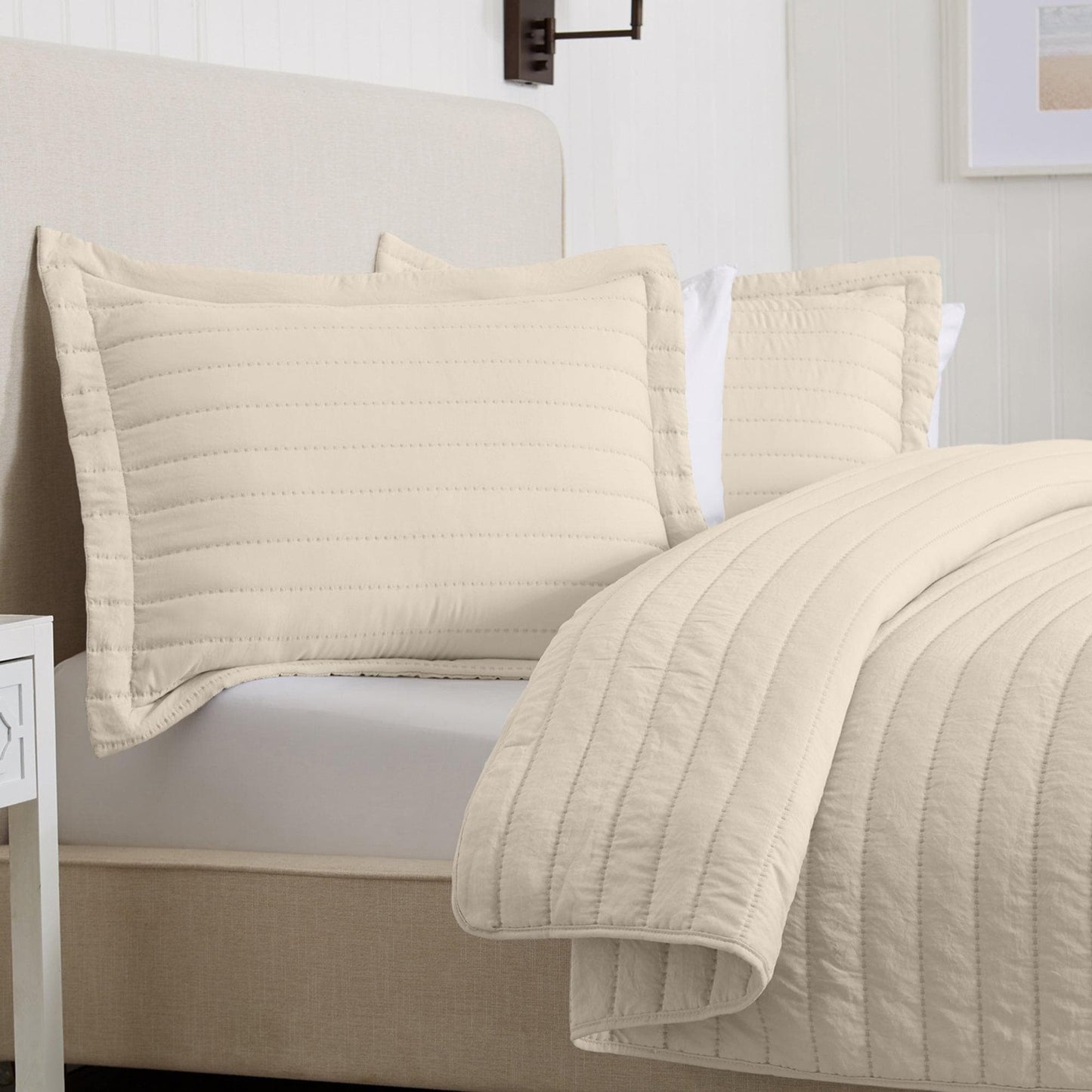 Solid Striped Quilt - Virginia Collection