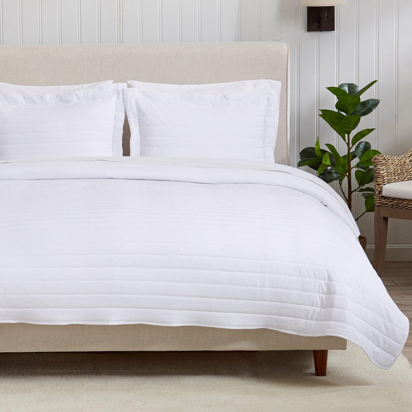 Solid Striped Quilt - Virginia Collection