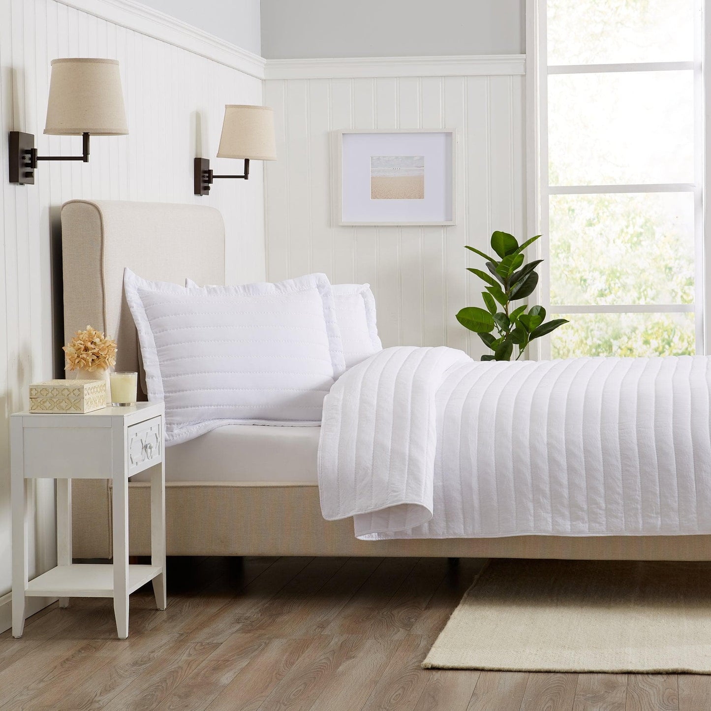 Solid Striped Quilt - Virginia Collection
