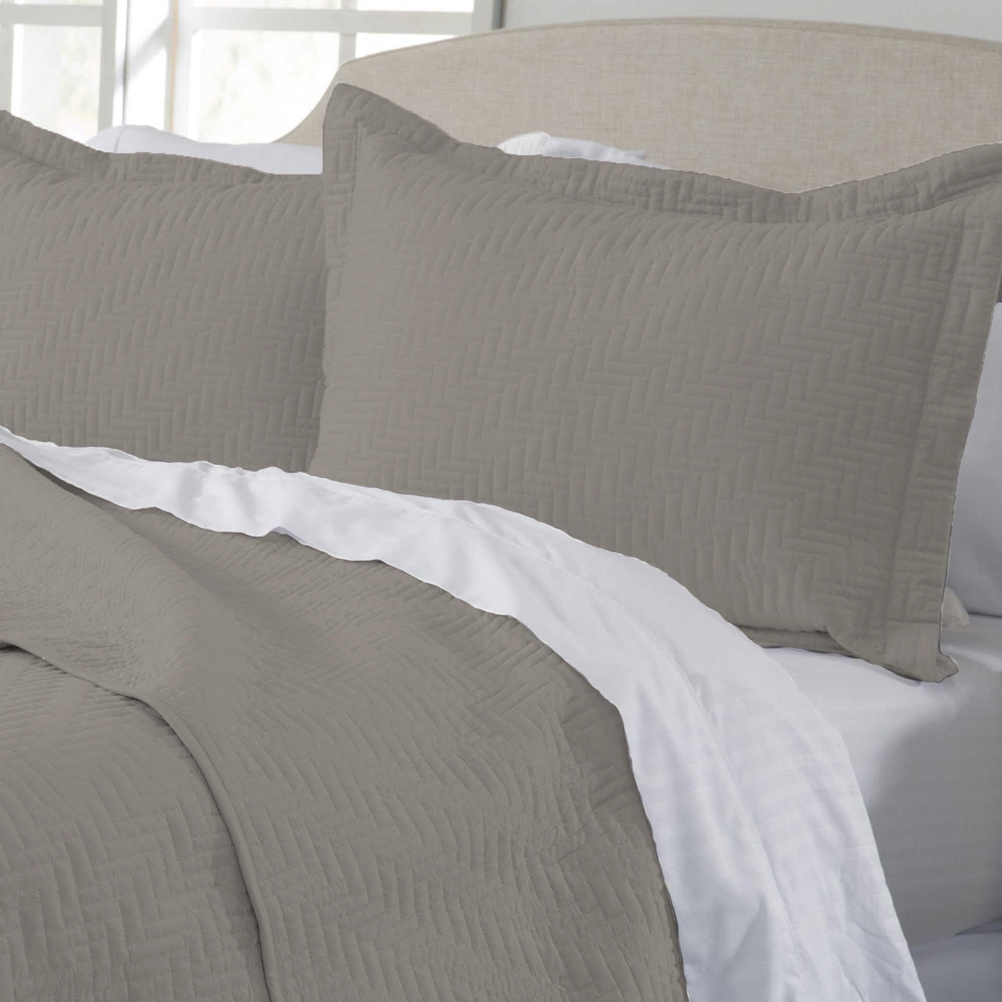Herringbone Stitched Quilt - Louise Collection