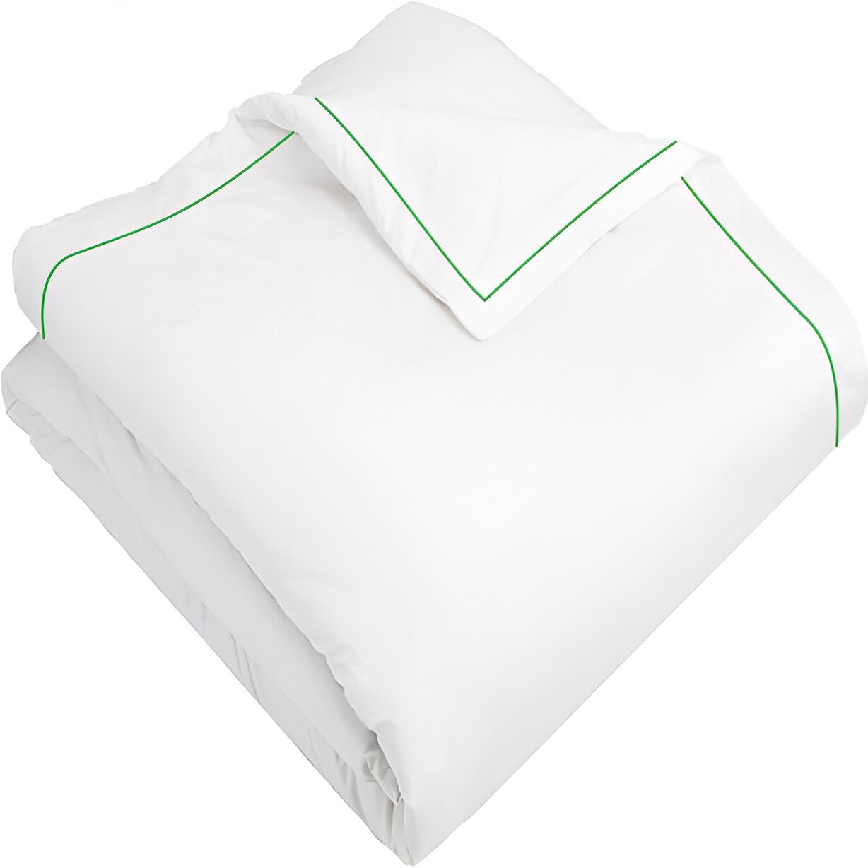 400TC Cotton Single Edge Embroidery Sateen Solid Duvet Cover Set
