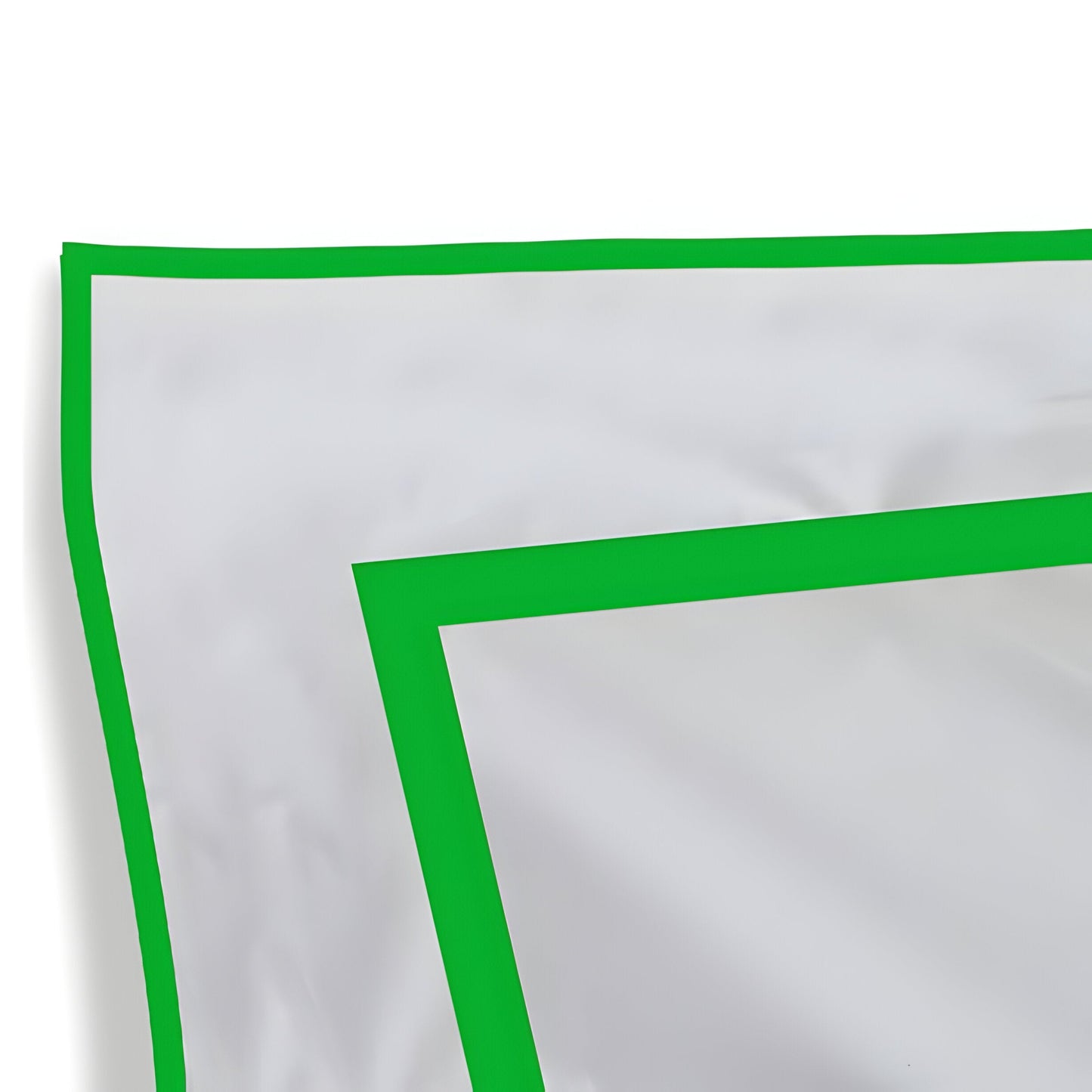 400TC Embroidery & Border Cotton Sateen Solid Duvet Cover Set