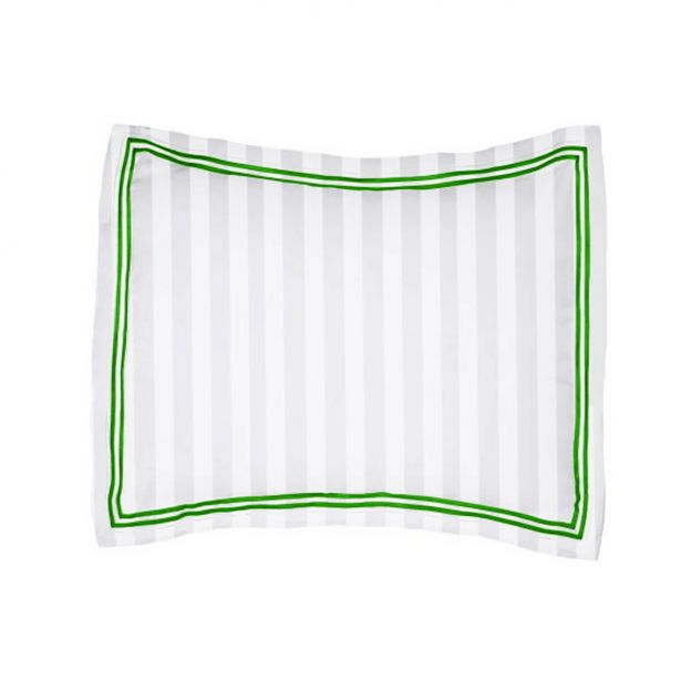 400TC Cotton Double Edge Embroidery Sateen Stripe Duvet Cover Set