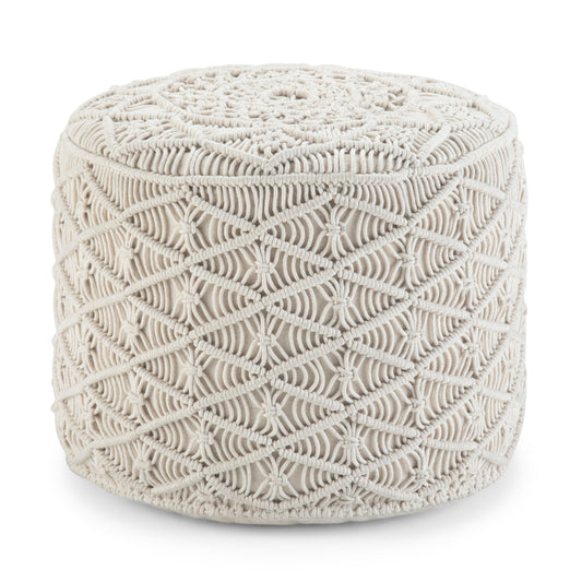 Coates 18 Inch Wide Round Pouf
