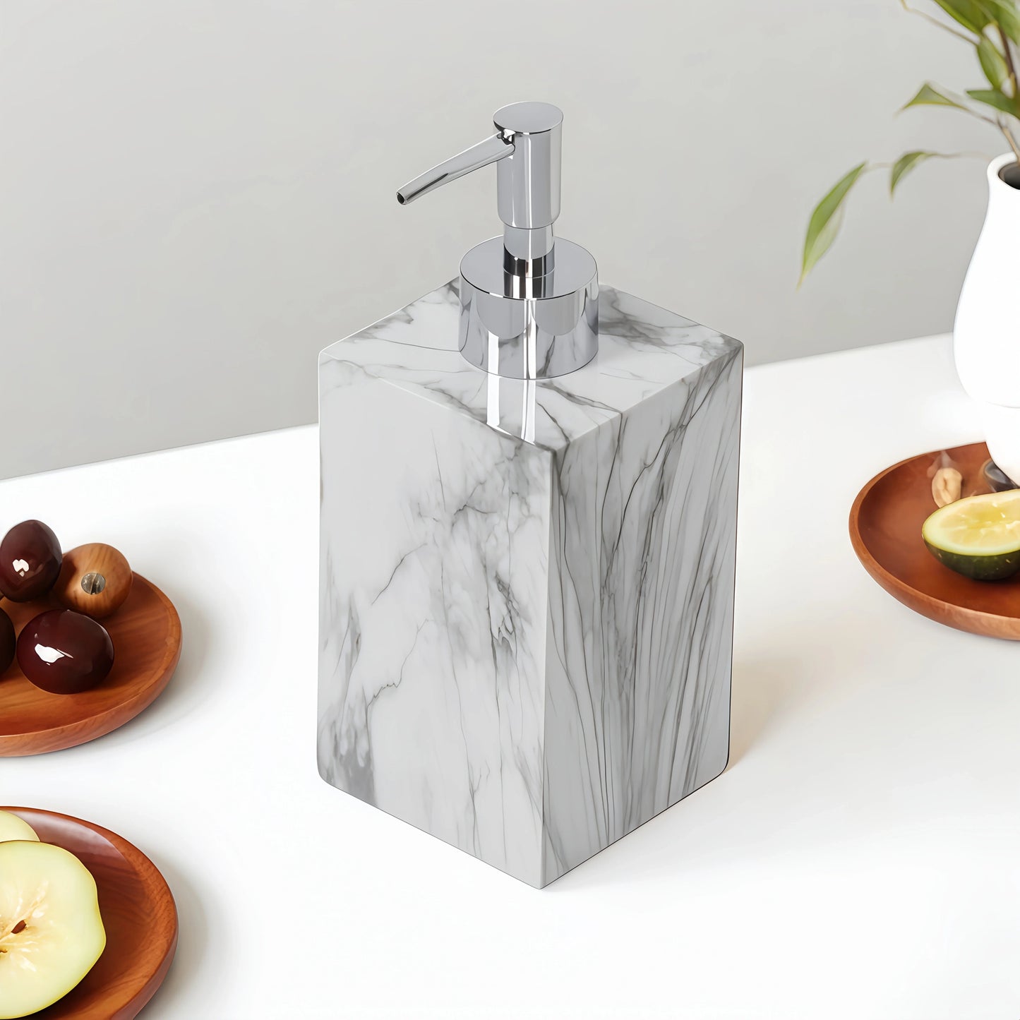 Hotel Bathroom Hand Sanitizer Refillable Bottle Simple and High-end Press Bottle Lotion Bottle Shampoo Shower Gel Empty Bottle