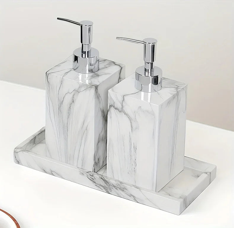 Hotel Bathroom Hand Sanitizer Refillable Bottle Simple and High-end Press Bottle Lotion Bottle Shampoo Shower Gel Empty Bottle