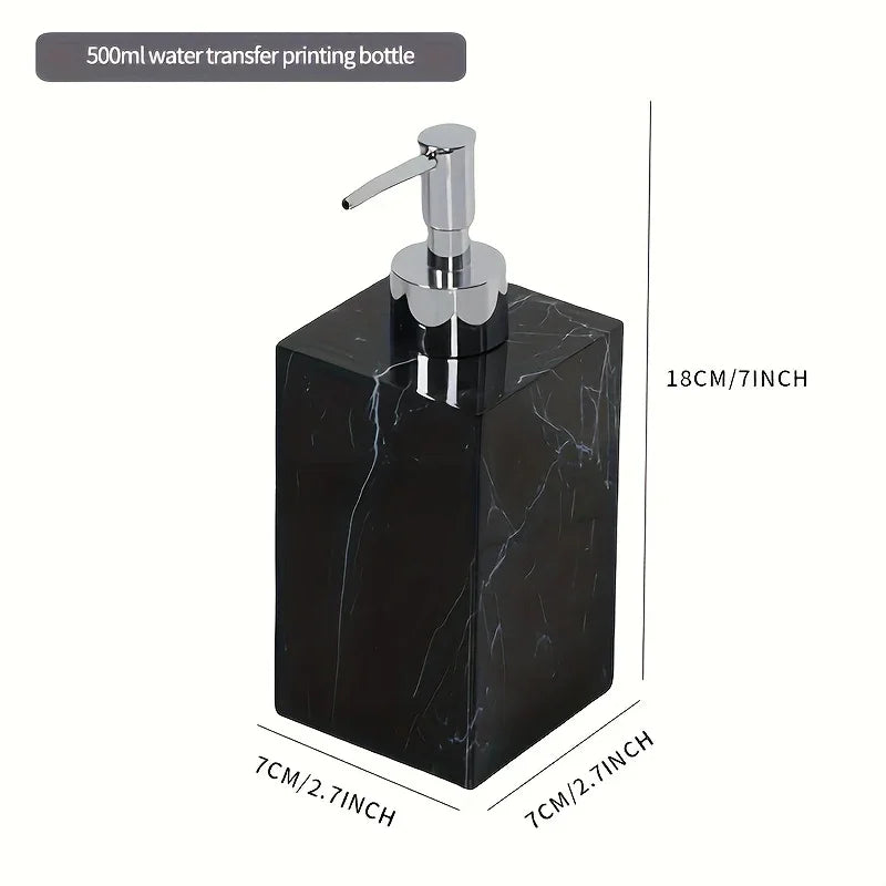 Hotel Bathroom Hand Sanitizer Refillable Bottle Simple and High-end Press Bottle Lotion Bottle Shampoo Shower Gel Empty Bottle