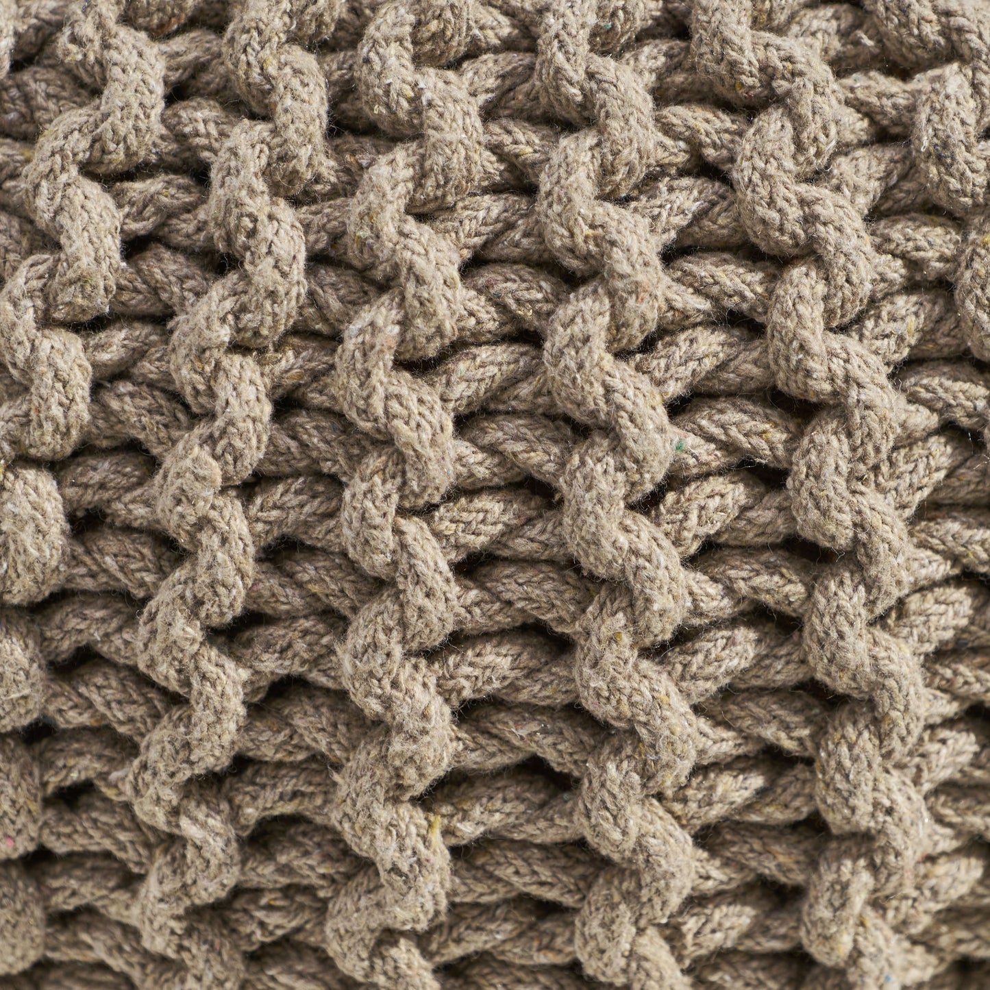 Moro Knitted Cotton 20 x 20 Round Pouf